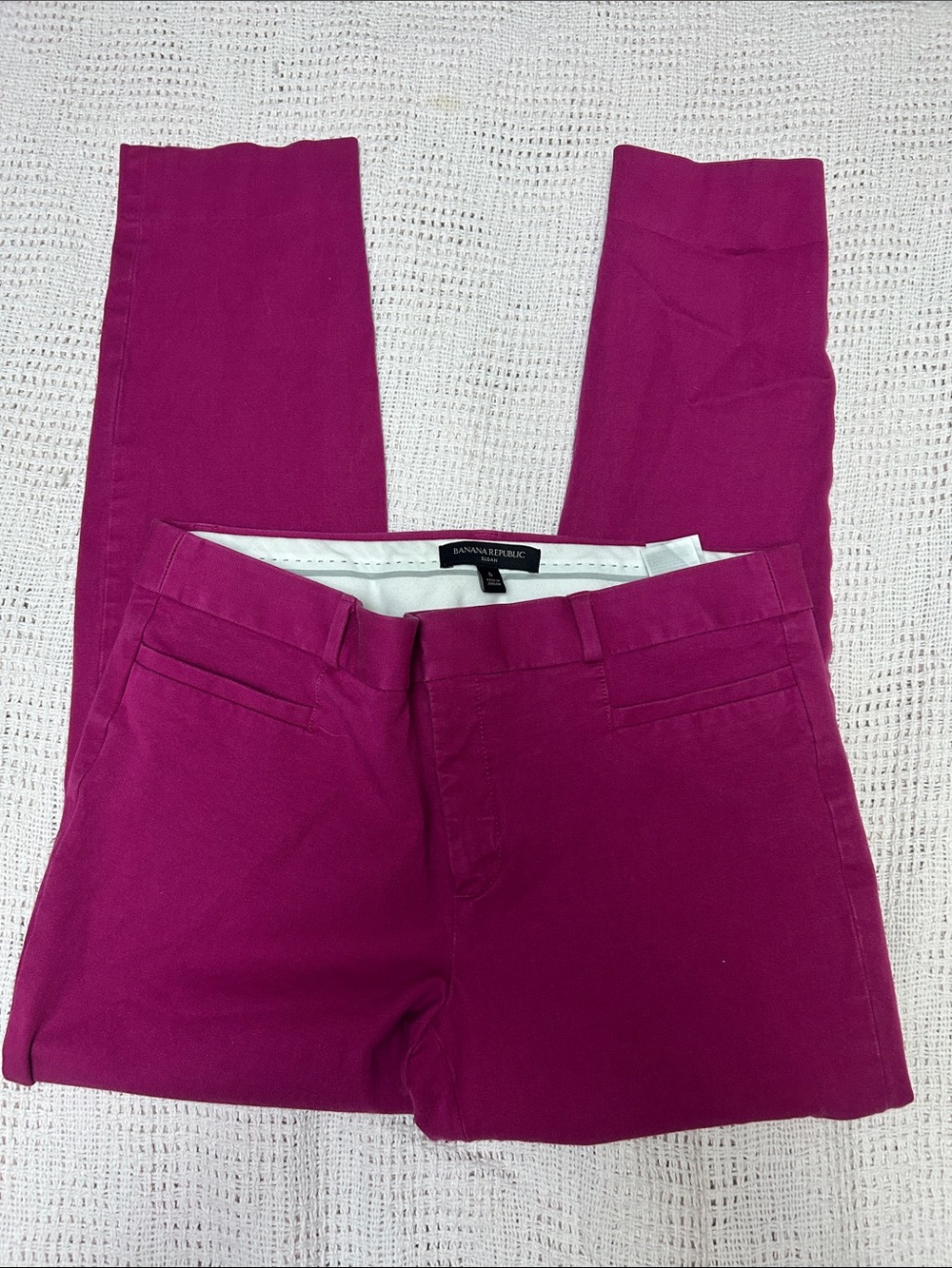 Banana Republic Bright Fuchsia Stretch Trousers